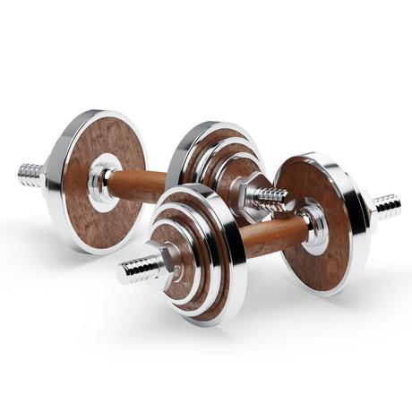 TWHEELS  Manubrio con supporto in legno di noce 