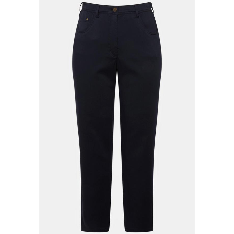 Ulla Popken Sophie Slim Fit Ricamato Pantaloni 5 Tasche  