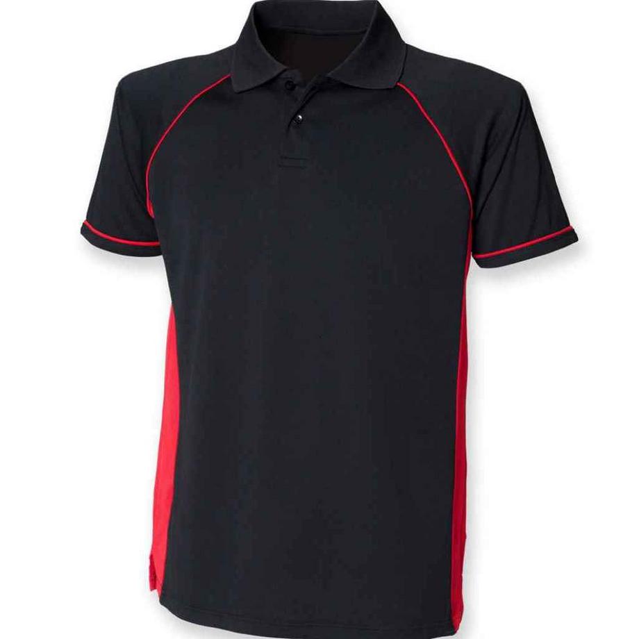 Finden & Hales Poloshirt Kontrasteinsatz  