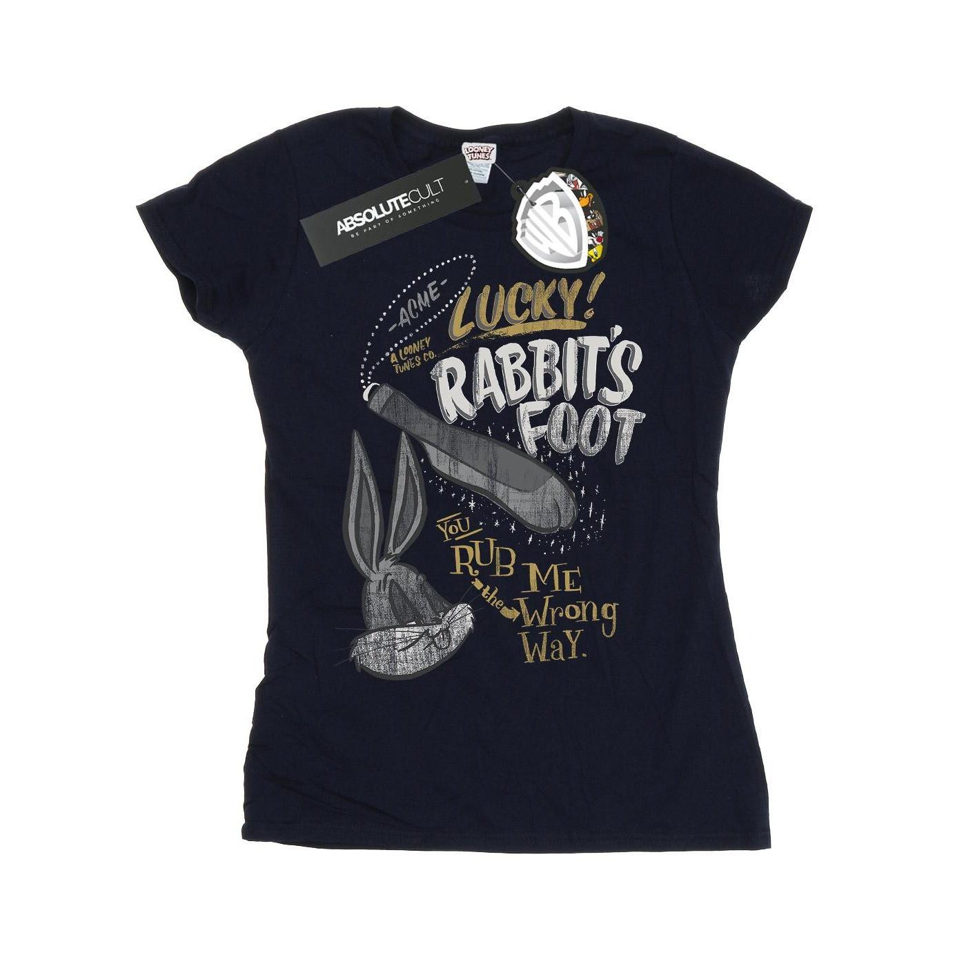 Image of Bugs Bunny Rub Me The Wrong Way Tshirt Damen Marine XXL