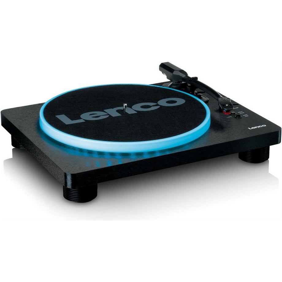 Lenco  LS-50LEDBK Plattenspieler, LED 
