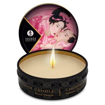 Shunga Massage Candle petali di rosa 30ml