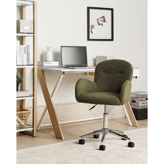 Beliani Chaise de bureau en Bouclé Rétro PRIDDY  