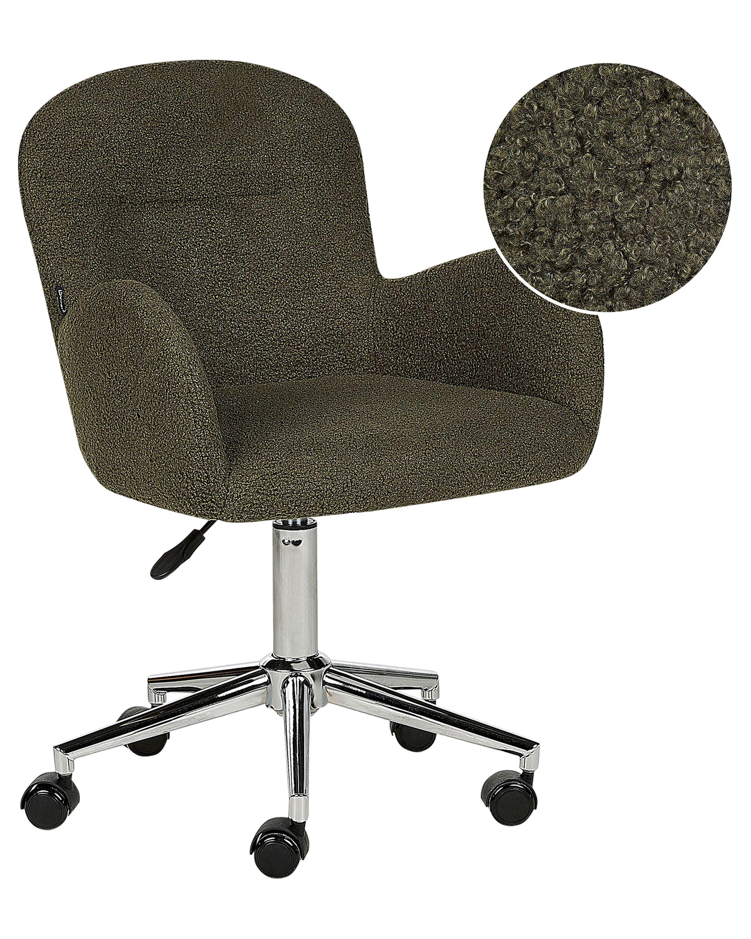 Image of Bürostuhl aus Bouclé Klassisch PRIDDY Bürostuhl aus Bouclé Klassisch PRIDDY