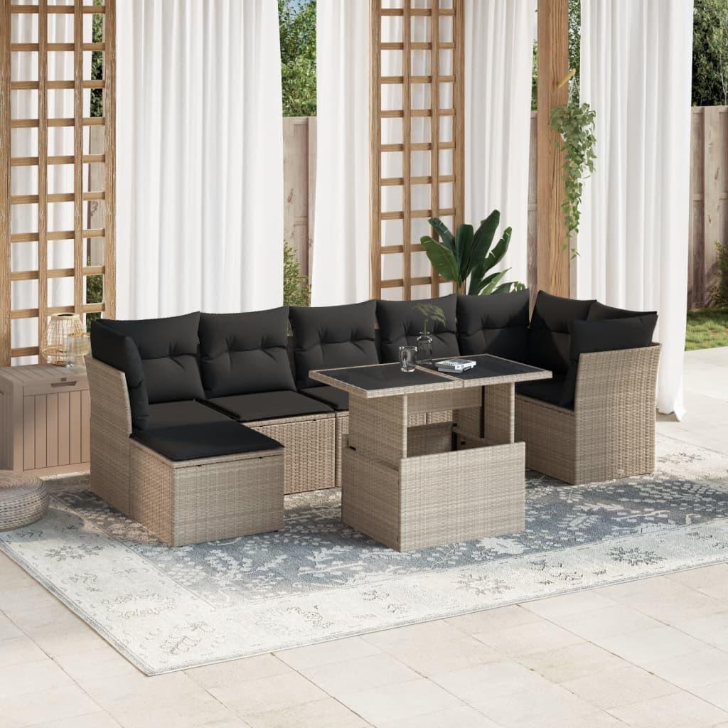 VidaXL set divano da giardino Polirattan  