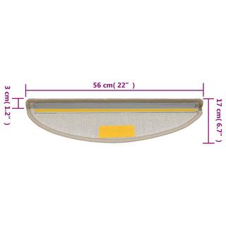 VidaXL tappetino per scale Polipropilene  