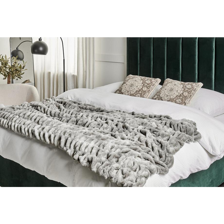 Beliani Couvre-lits en Fourrure synthétique Classique  