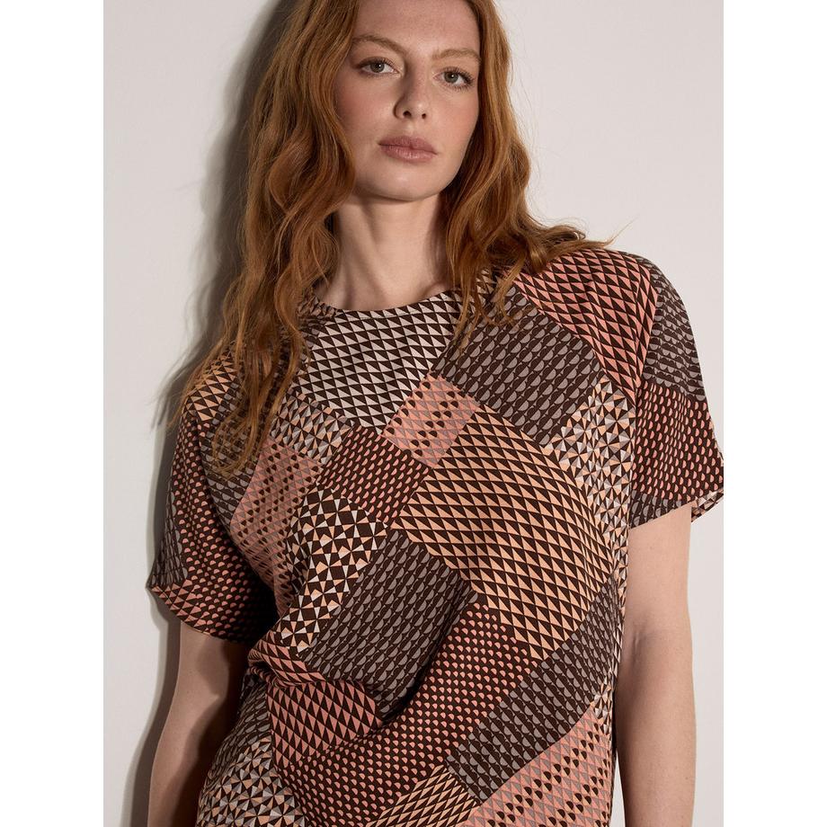 APRICOT Maglietta Patchwork Maniche Corte  