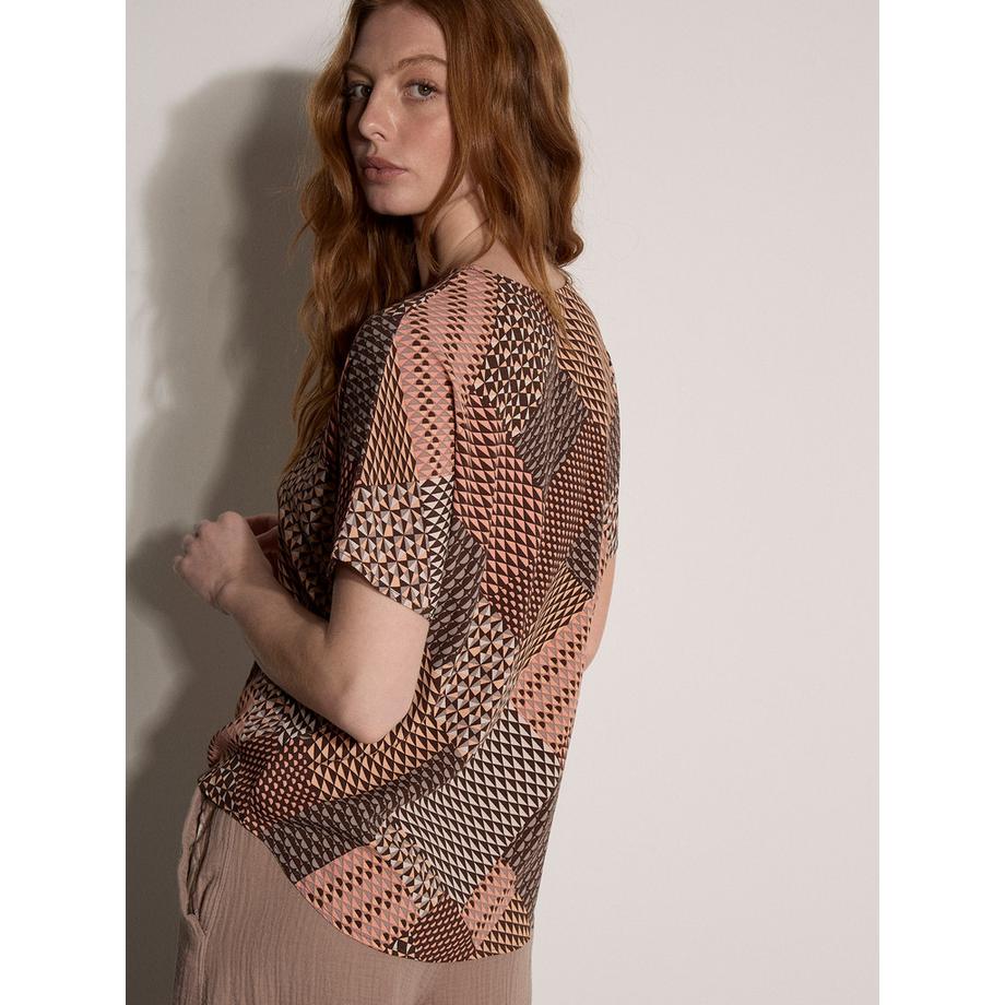 APRICOT Maglietta Patchwork Maniche Corte  