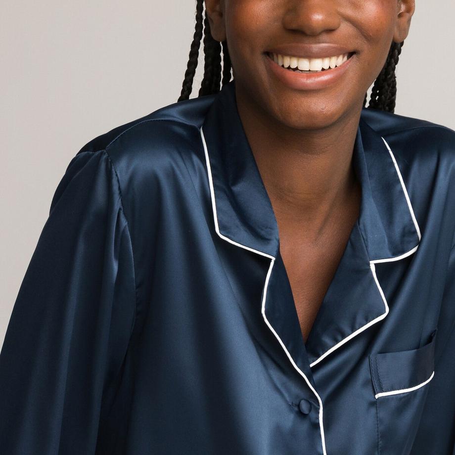 La Redoute Collections Pyjama Satin Manches Longues  