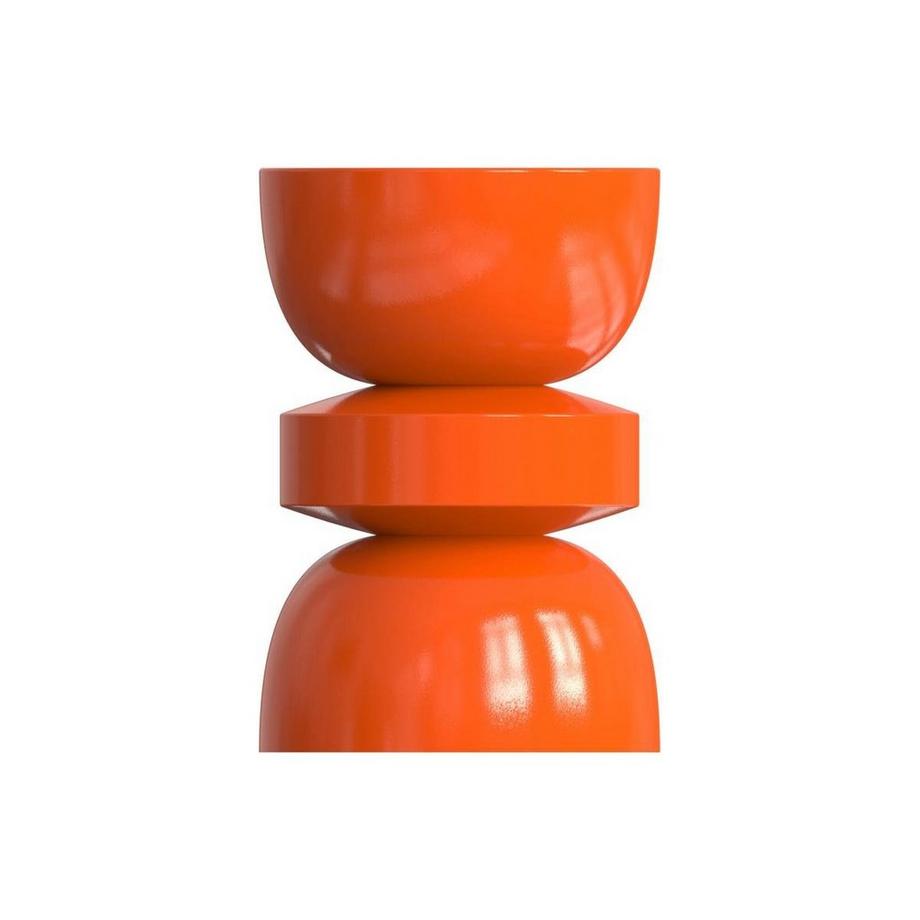 Vente-unique Table d'appoint en métal - Orange - TUVAMI  