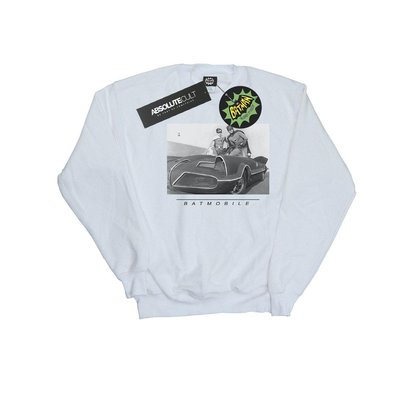 Image of Batman Tv Series Batmobile Sweatshirt Mädchen Weiss 140/146