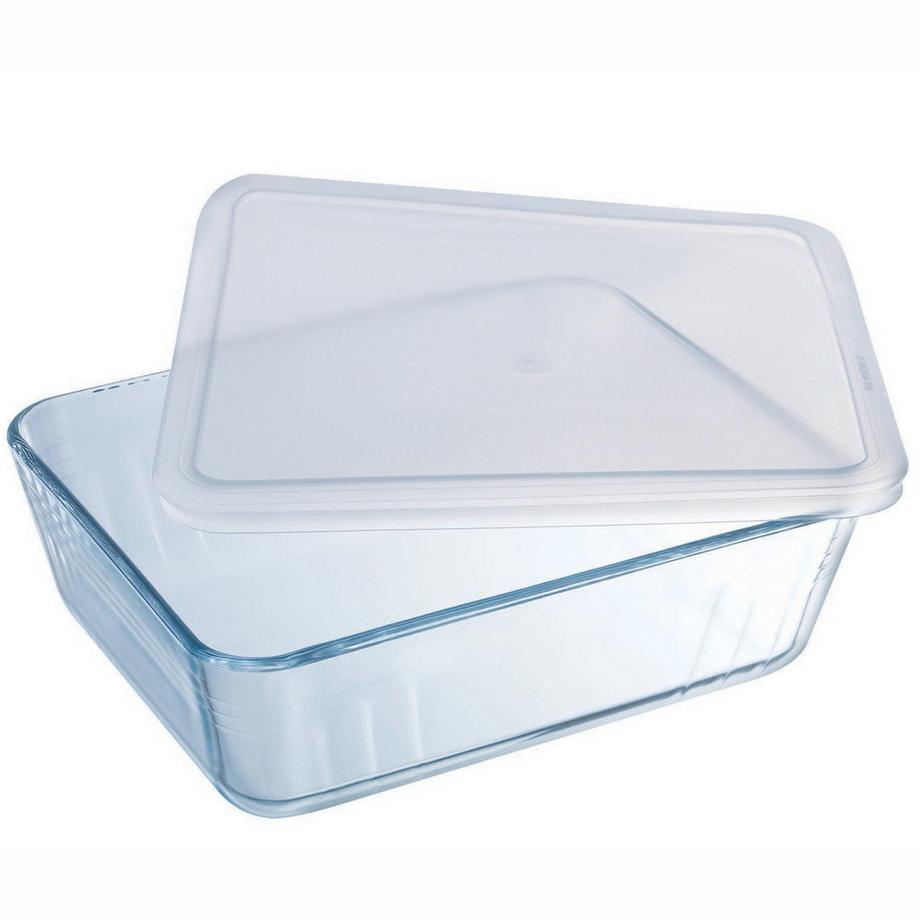 PYREX  Forme oblongue avec couvercle en plastique 22x17cm/1,5L Cook 