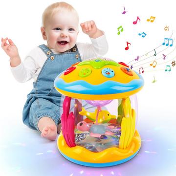 Projecteur rotatif, jouet pour enfants avec lumière et musique, enfants