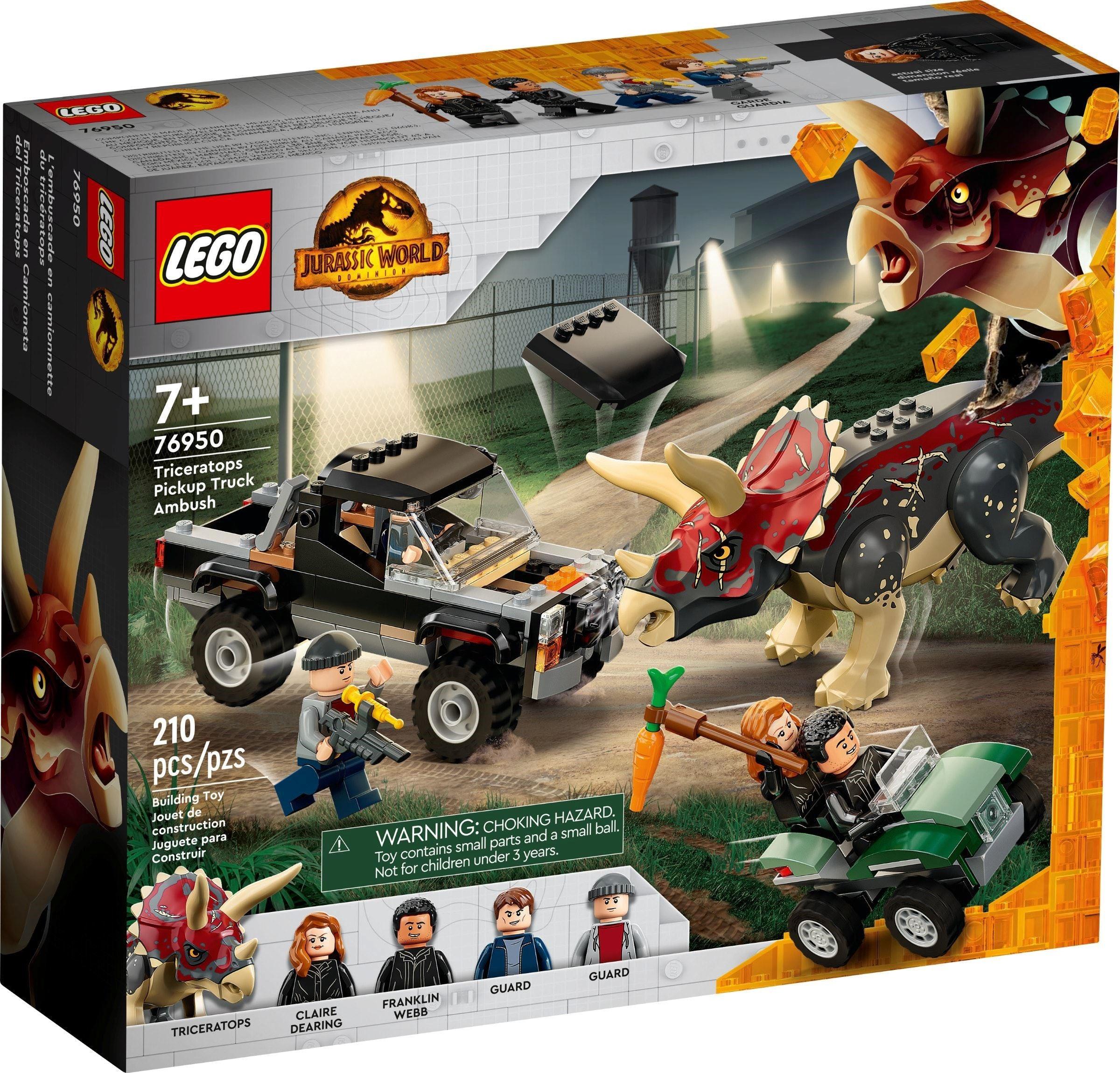 LEGO®  LEGO Jurassic World Triceratopo: agguato al pickup 