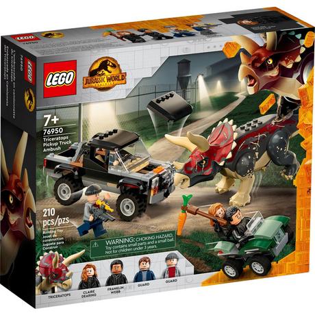 LEGO®  LEGO Jurassic World Triceratopo: agguato al pickup 