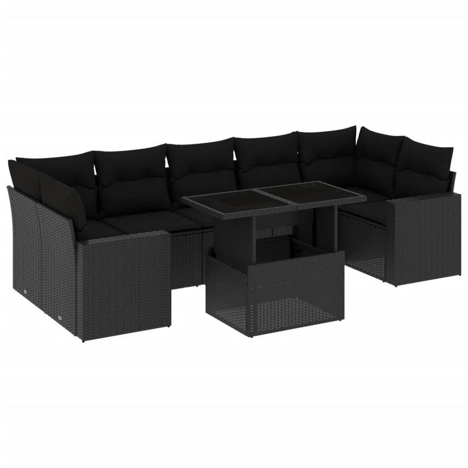 set divano da giardino Polirattan