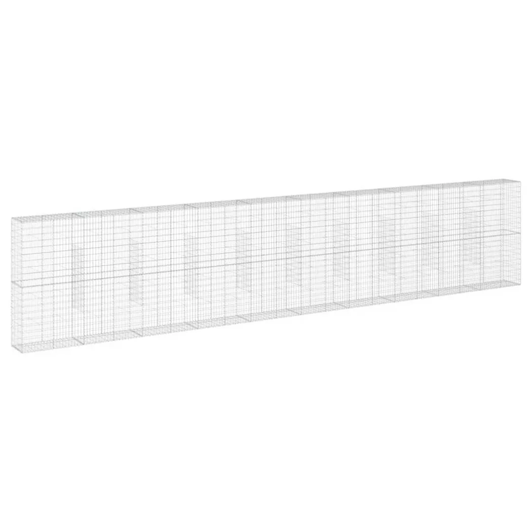 VidaXL - Panier gabion fer, One Size, Argent