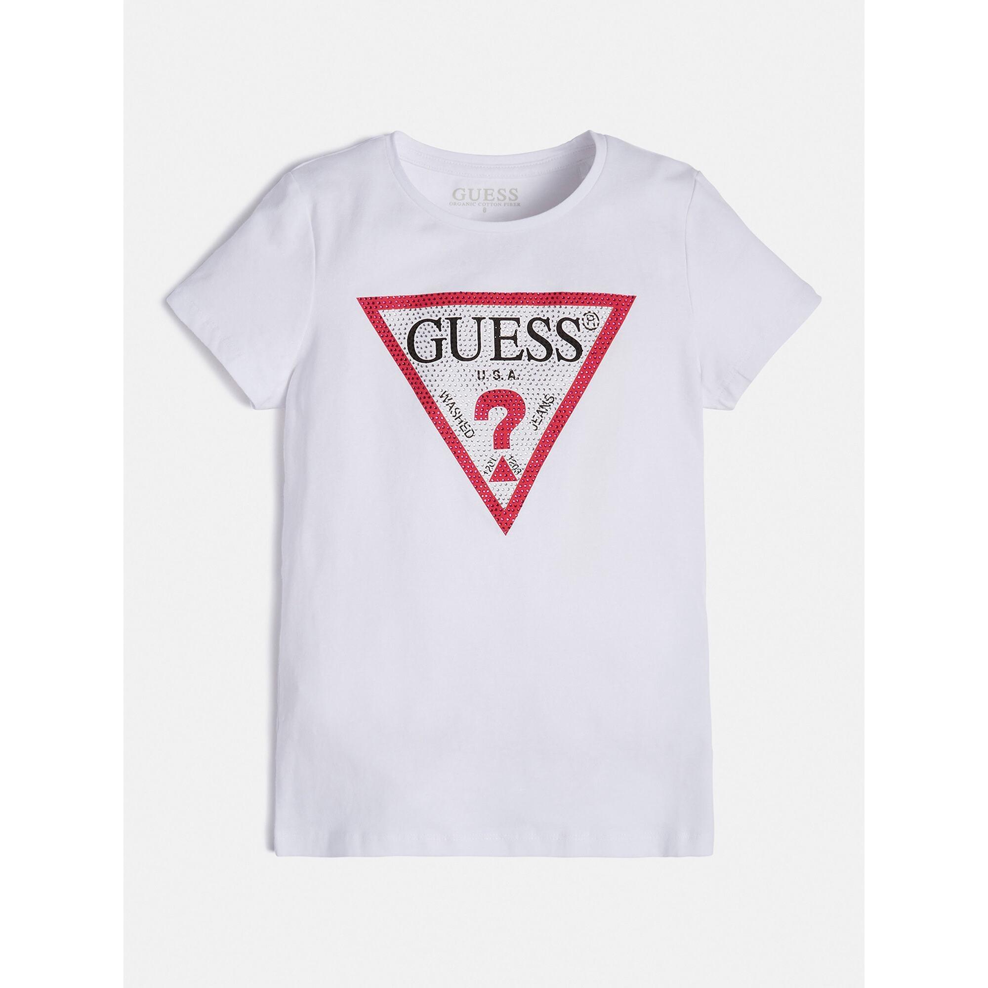 GUESS  t-shirt da bambina in morbido jersey bio 