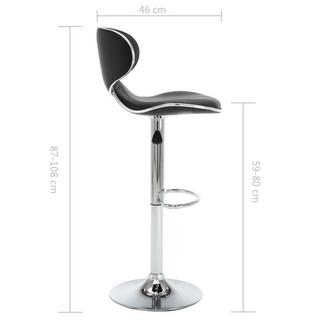 VidaXL Tabouret de bar cuir artificiel  