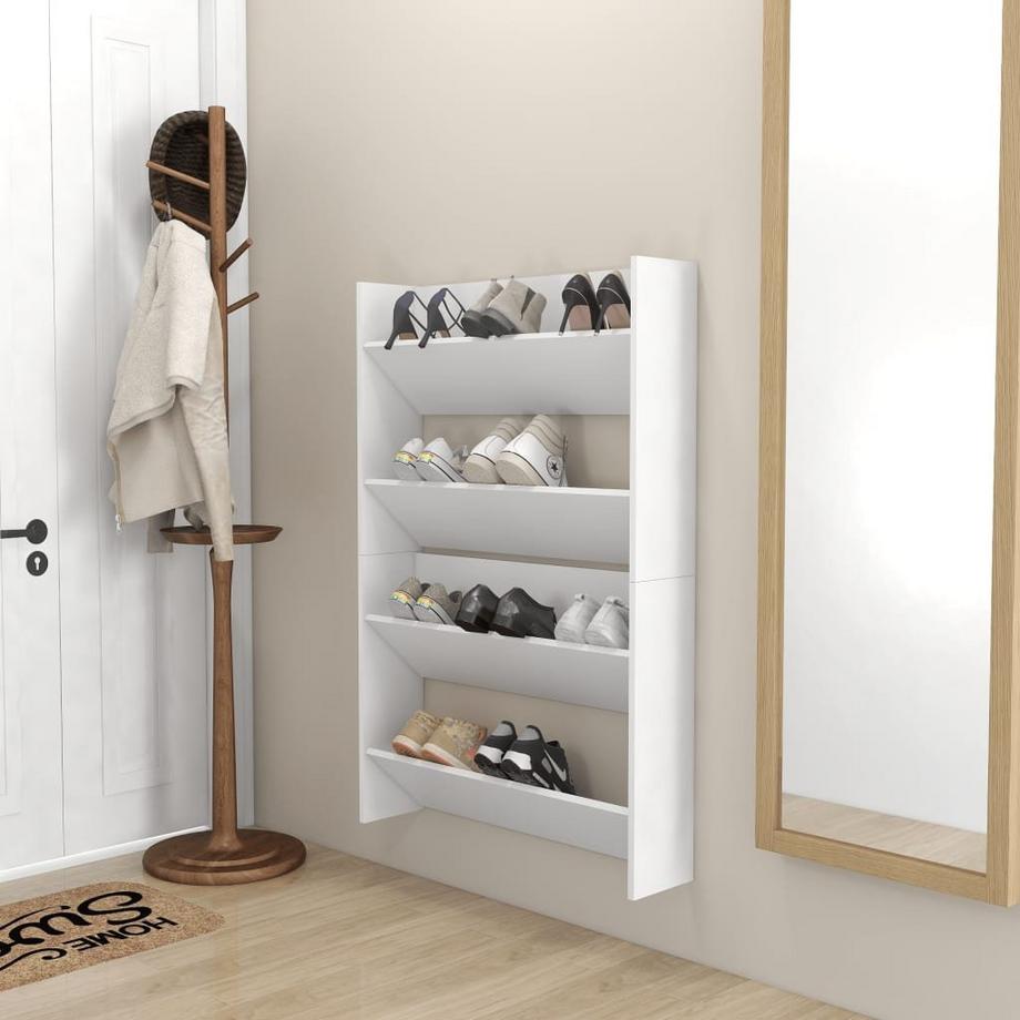 VidaXL Armoire à chaussures murale bois d'ingénierie  