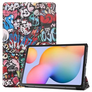 Cover-Discount  Galaxy Tab S6 Lite - Tri-fold Smart Leder Case 