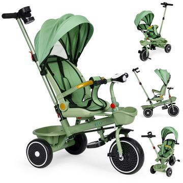 2-in-1-Dreirad-Kinderwagen, drehbarer Sitz, faltbares Verdeck