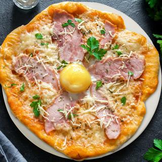 B2X Pierre à pizza ronde en cordiérite  