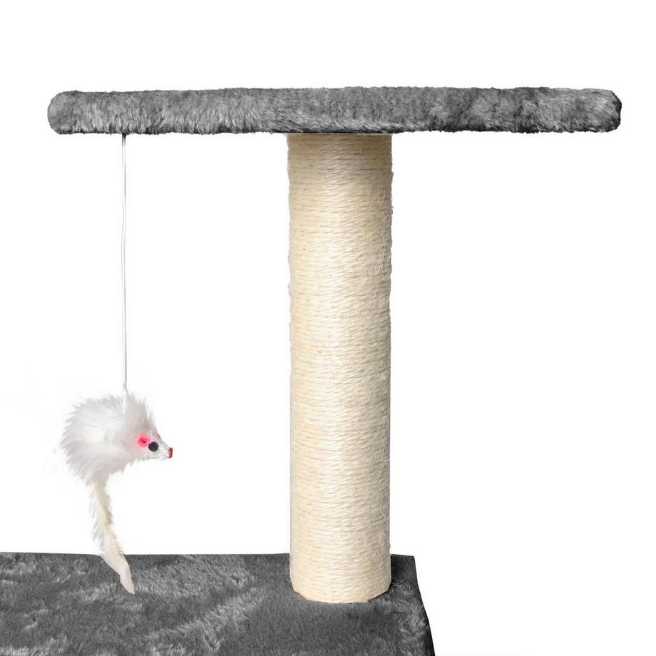 eStore  Arbre à chat avec grotte et tunnel - 90 cm 