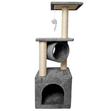 Arbre à chat avec grotte et tunnel - 90 cm
