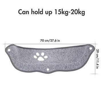 Katzen-Fensterliege Fensterbank mit Matten und Saugnapf zum Sonnenbaden, bis 20 KG