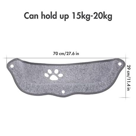 Alopini  Katzen-Fensterliege Fensterbank mit Matten und Saugnapf zum Sonnenbaden, bis 20 KG 