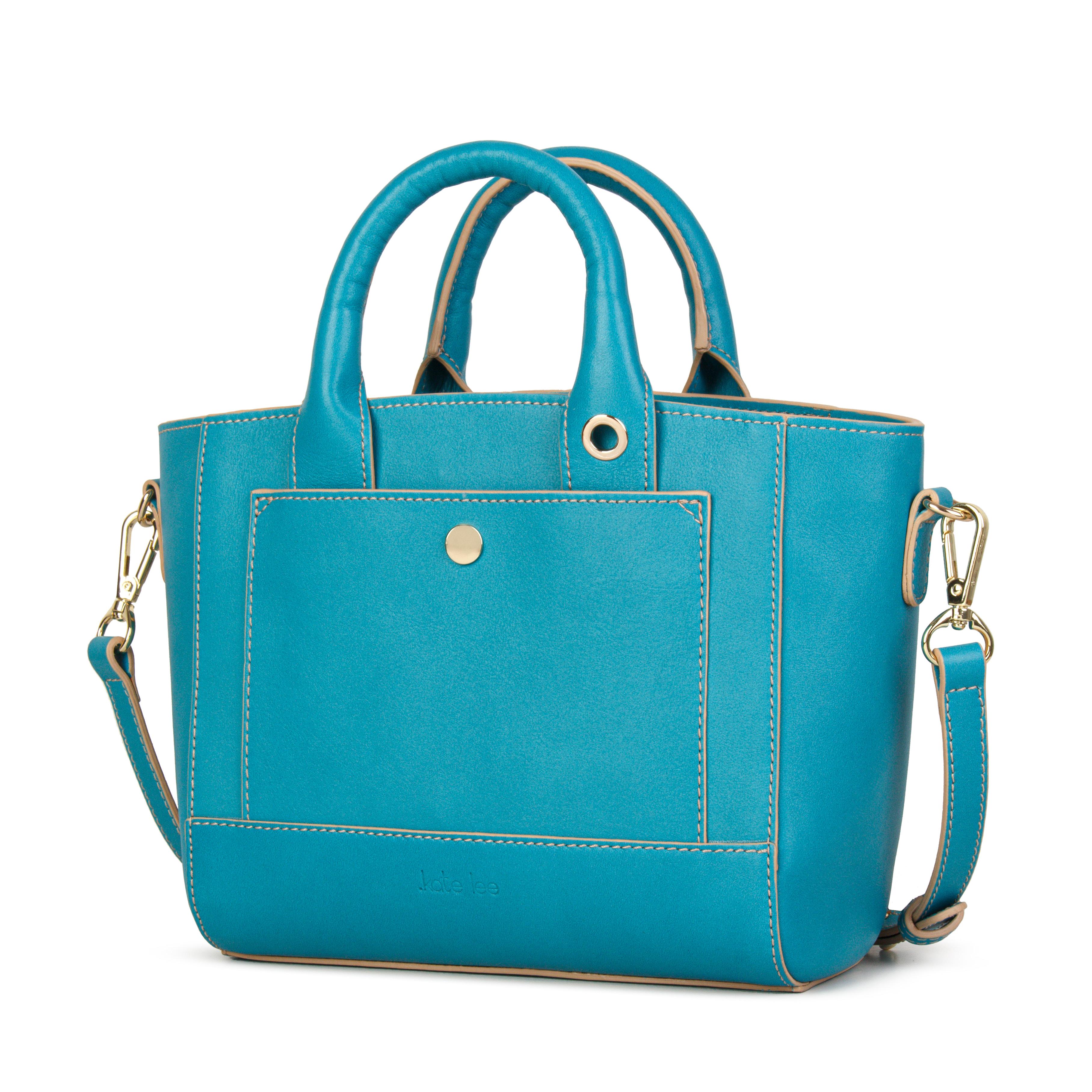 Kate Lee  Sac porté main ou bandoulière Bysa turquoise 