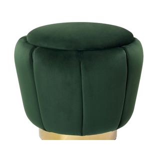 Beliani Pouf aus Samtstoff Glamourös IRVING  