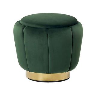 Beliani Pouf en Velluto Glamour IRVING  