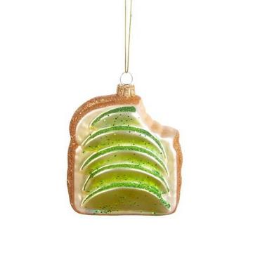 Weihnachtskugel Avocado Toast