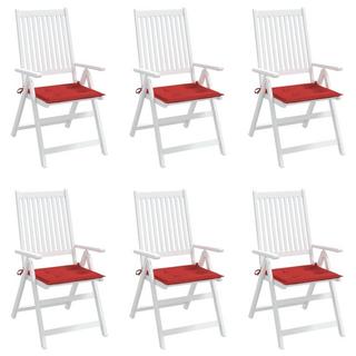 VidaXL Coussins de chaise de jardin 6 pcs  tissu tissu  