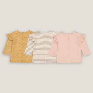 La Redoute Collections  Lot de 3 T-shirts en coton fantaisie 