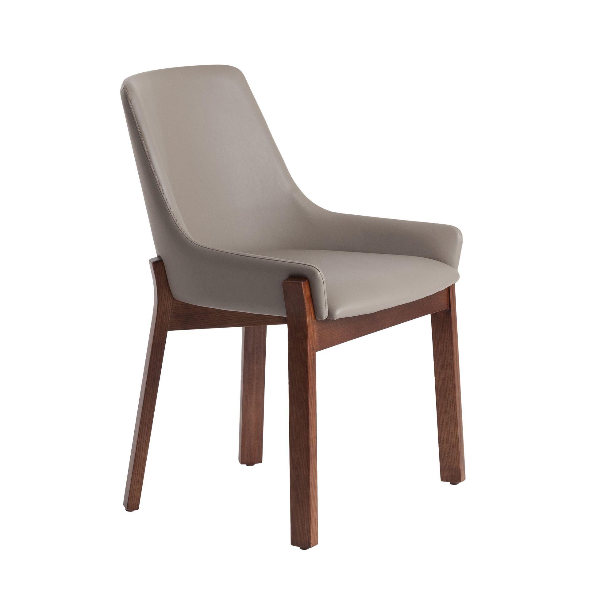 Image of Esstischstuhl mit Walnussstruktur Esstischstuhl mit Walnussstruktur