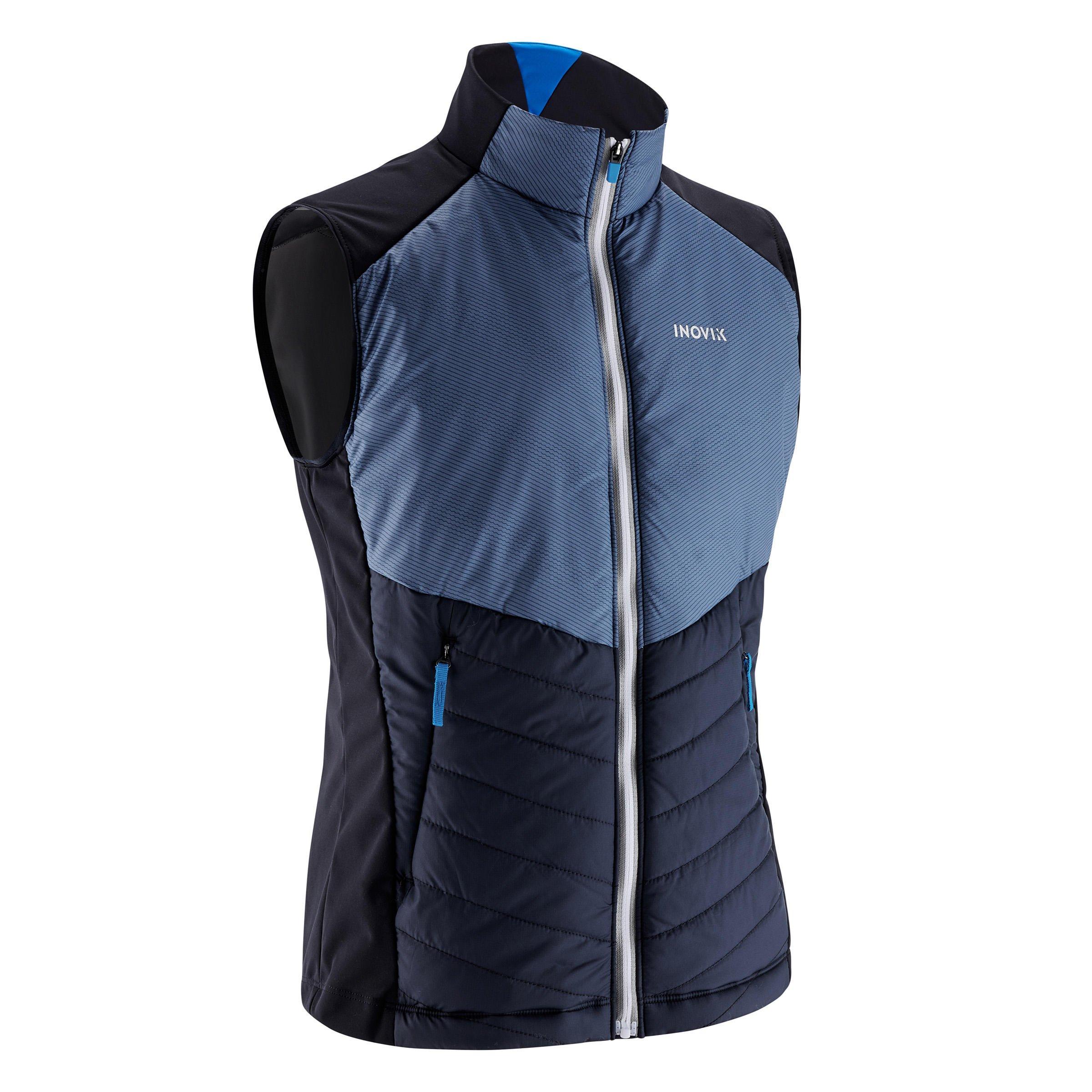 Image of Weste - Xc S Gilet 500 Unisex Blau Bedruckt 113-122CM