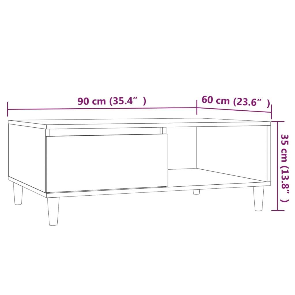 VidaXL Table basse bois d'ingénierie  