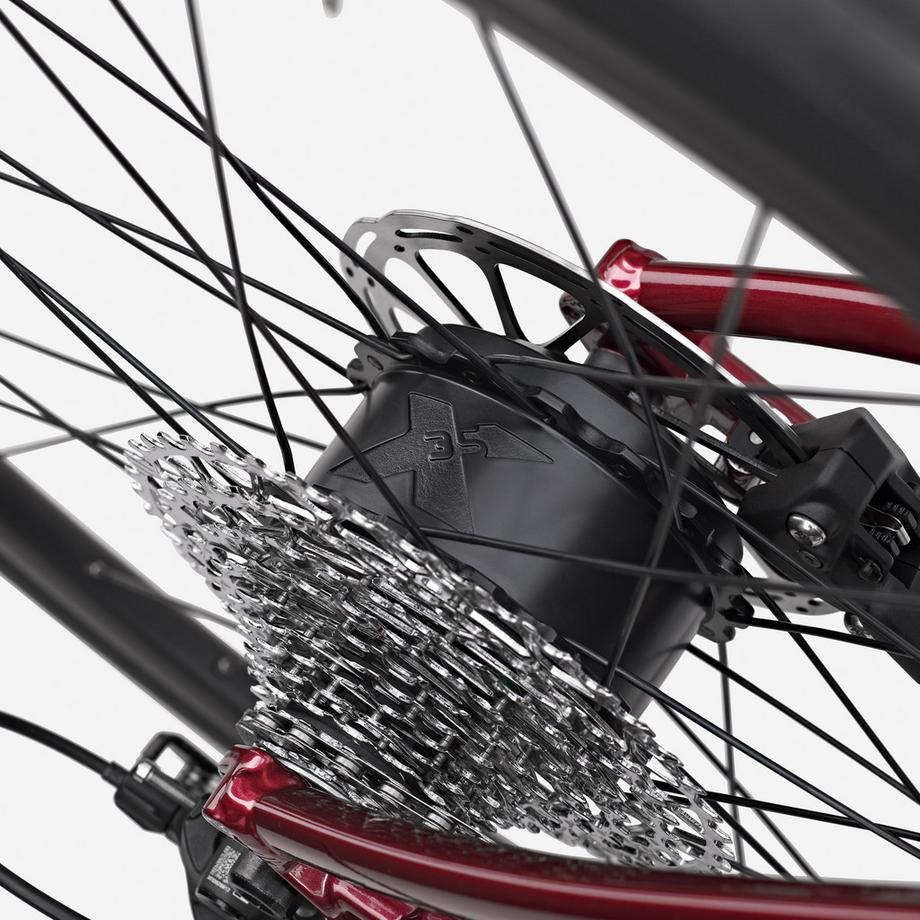 VAN RYSEL  Vélo de route électrique SRAM Apex 1x12v, E-EDR AF rouge 
