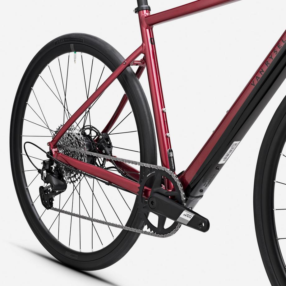 VAN RYSEL  Vélo de route électrique SRAM Apex 1x12v, E-EDR AF rouge 