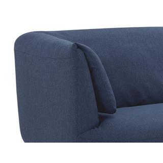 Vente-unique Ecksofa - Ecke links - Stoff - Blau - ANGELINA  