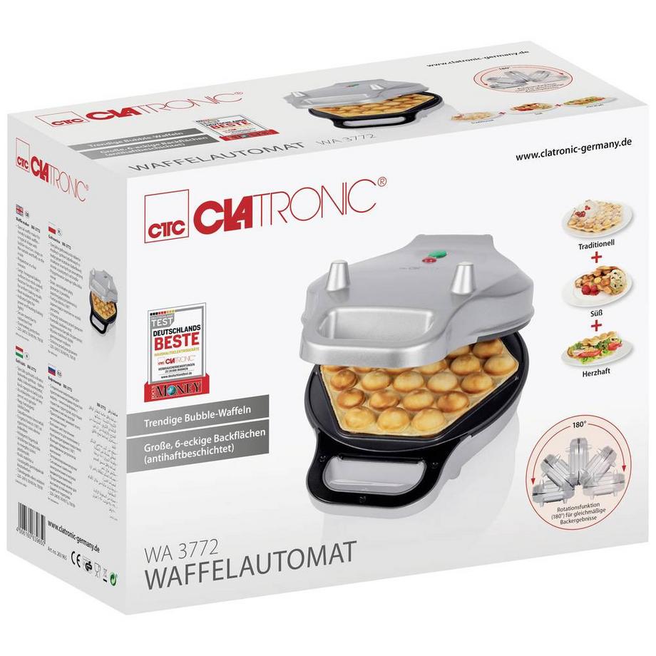 Clatronic Machine à gaufre WA 3772  