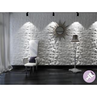 Vente-unique Panneau mural 3D à  peindre pack de 3m² lot de pièces ANGLY  