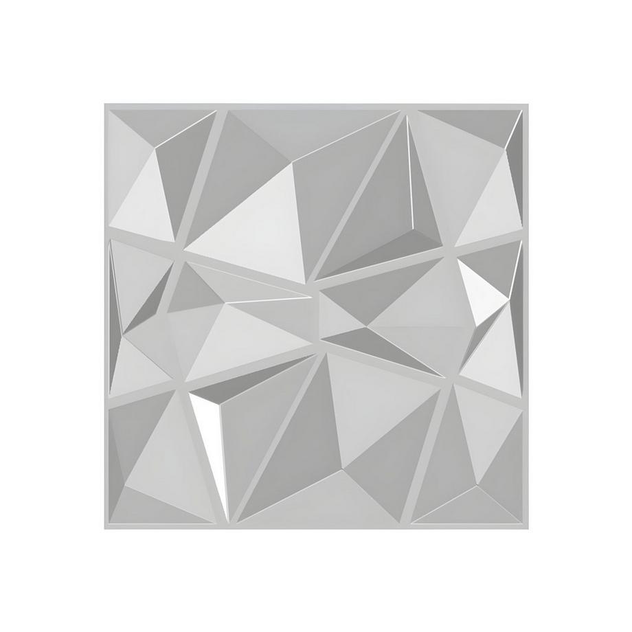 Vente-unique Pannello da parete 3D ANGLY da dipingere Confezione da 3 m² Lotto da pezzi  