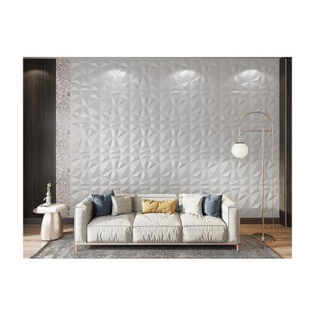 Vente-unique Panneau mural 3D à  peindre pack de 3m² lot de pièces ANGLY  