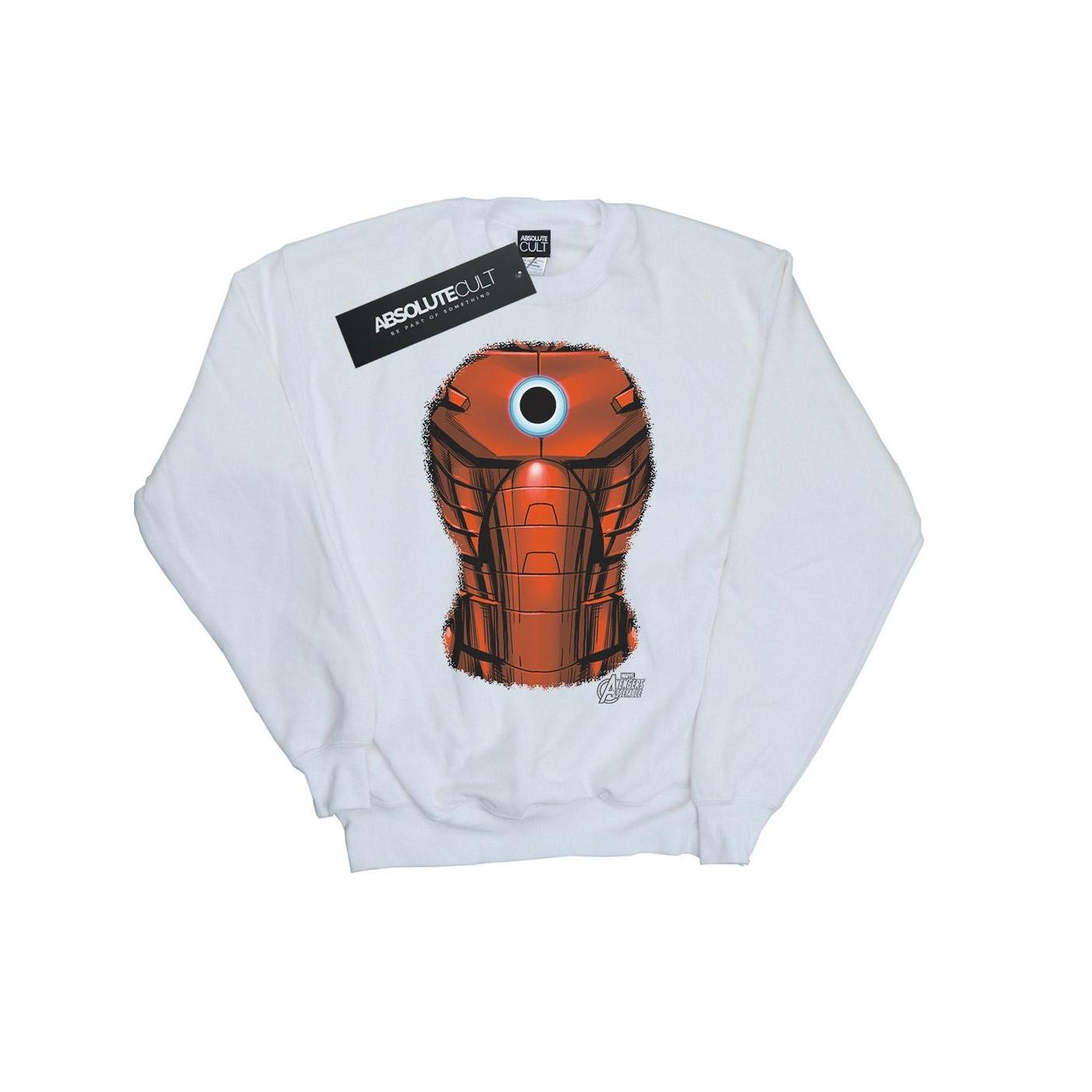 Image of Iron Man Chest Burst Sweatshirt Jungen Weiss 152-158