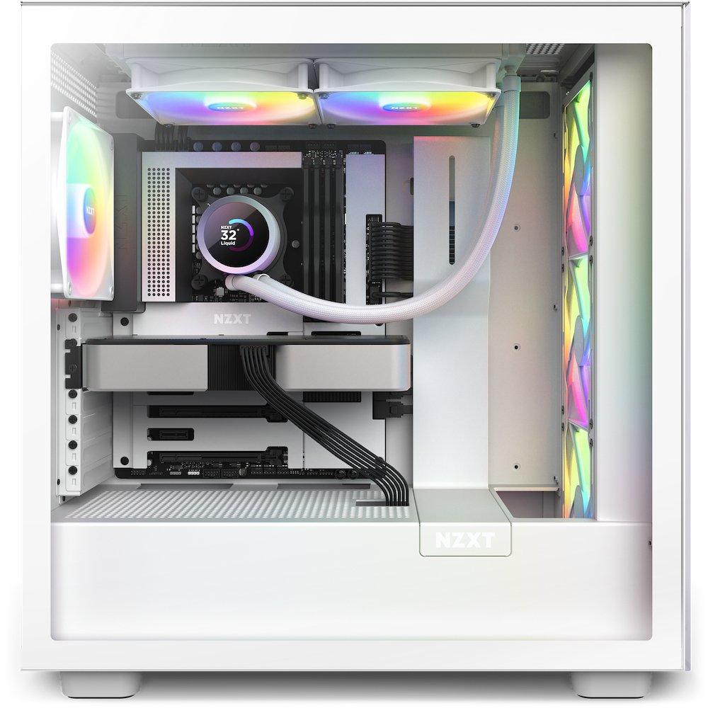 NZXT  Kraken 280 RGB Processore Raffreddatore di liquidi tutto in uno 14 cm Bianco 1 pz 